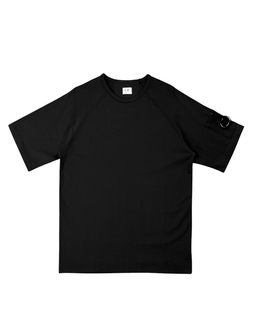 C.P. COMPANY Arm Lens Raglan T-Shirt Black