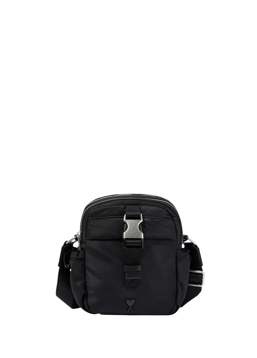 AMI Paris Ami De Coeur Crossbody Bag Black
