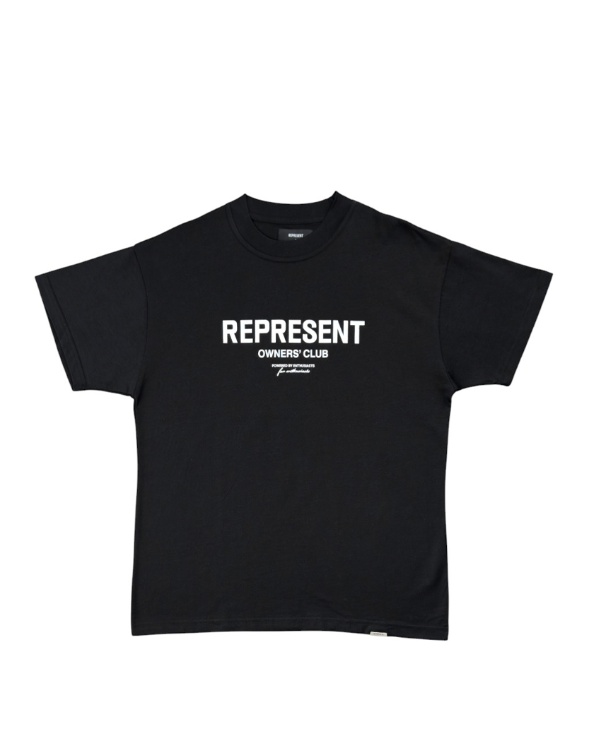 REPRESENT LOGO T-SHIRT BLACK