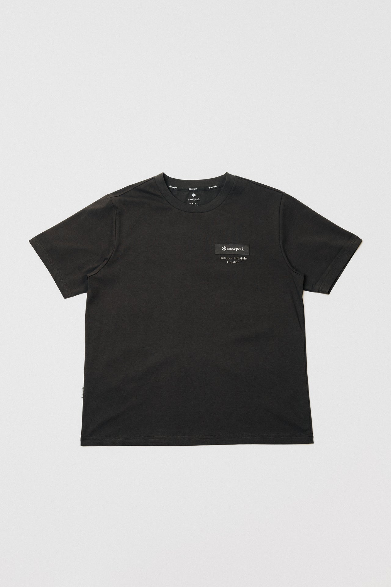 Snow Peak Patch Logo T-Shirt Grey