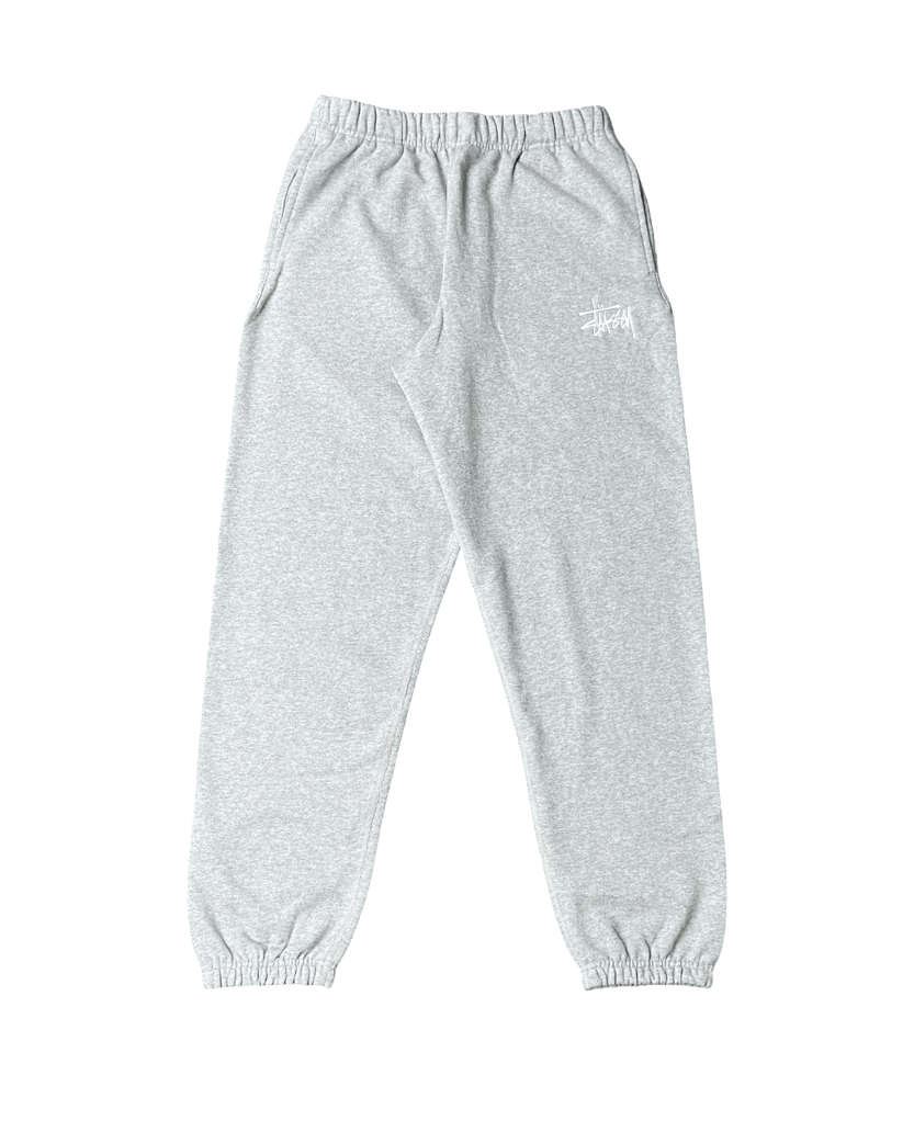 STUSSY STOCK LOGO PANT GREY HEATHER