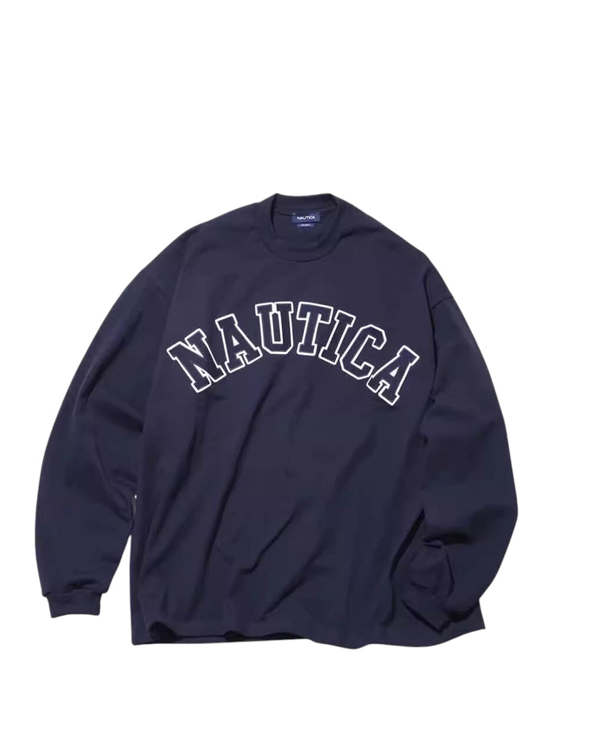 NAUTICA Logo Long Sleeve Navy