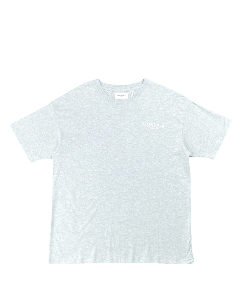 Fear Of God Essentials Boxy Logo T-Shirt Gray