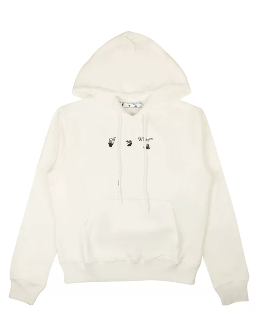 Off-White Marker Slim Hoodie White