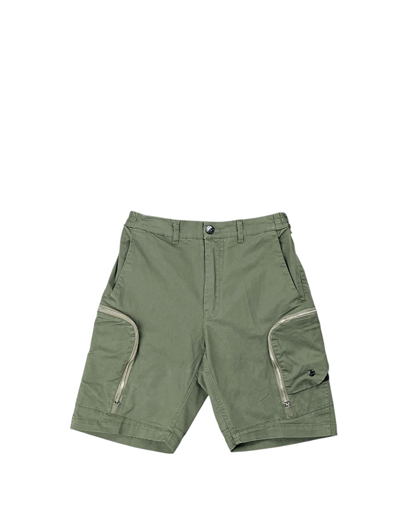 L0208 Shadow Project Zip Cargo Shorts Olive SI0173-OL