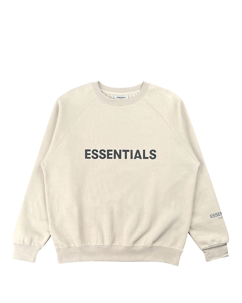 Fear Of God Essentials Crewneck Pullover Sweatshirt Taupe