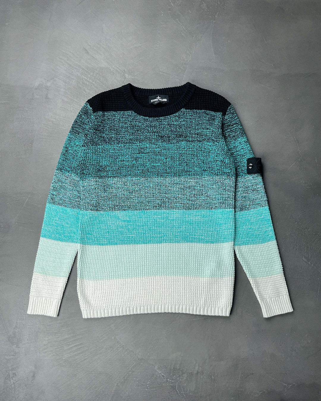 507A4 Gradient Knit Sweater Shadow Project Blue SI0127-BL