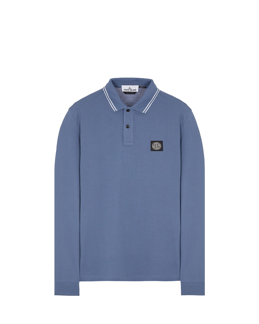 2SL18 Polo Long Sleeve Avio Blue SI0278-ABL