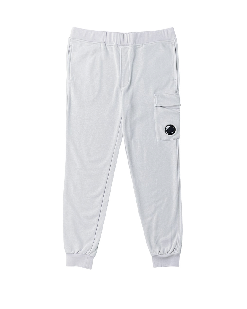 C.P. Company Diagonal Raised Fleece Lens Sweat Pants Grey