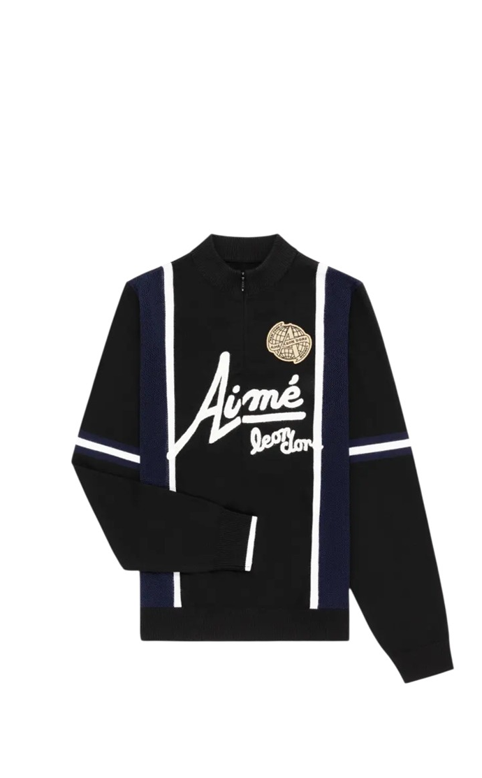 Aime Leon Dore Knit Long-Sleeve Cycling Jersey Black