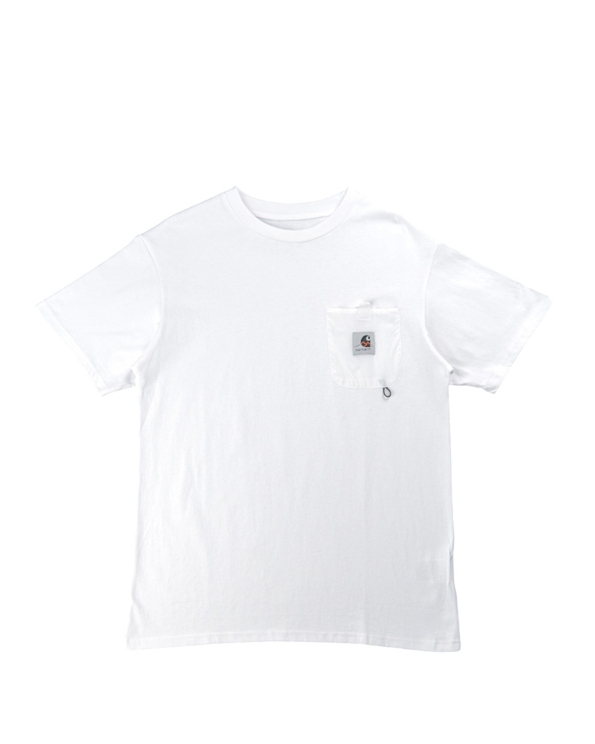Carhartt WIP Pocket Logo Mountains T-Shirt White
