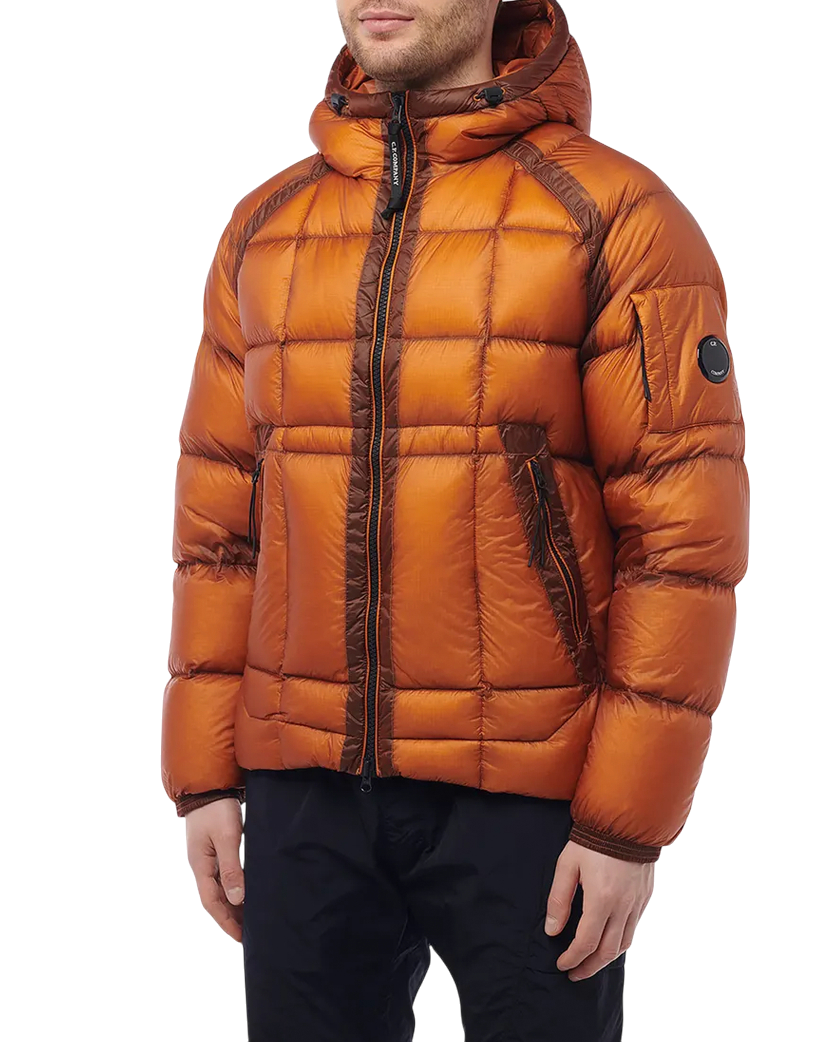 C.P. Company D.D. Shell Hooded Down Jacket Orange