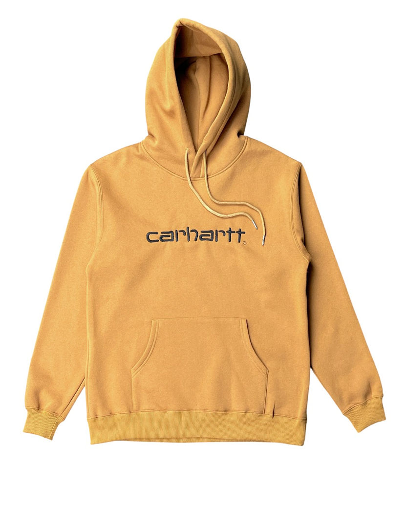 Carhartt WIP Logo Hoodie Brown