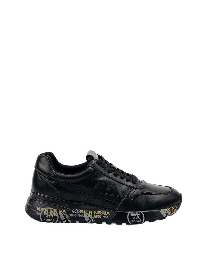 Premiata Mick 7108 Leather Sneakers Black
