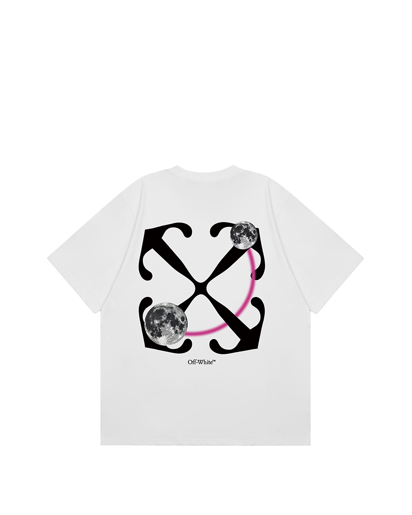 Off-White Double Moon Arrow Skate T-Shirt White