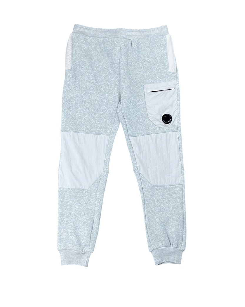 C.P. Company Diagonal Fleece Mixed Utility Pants Grey