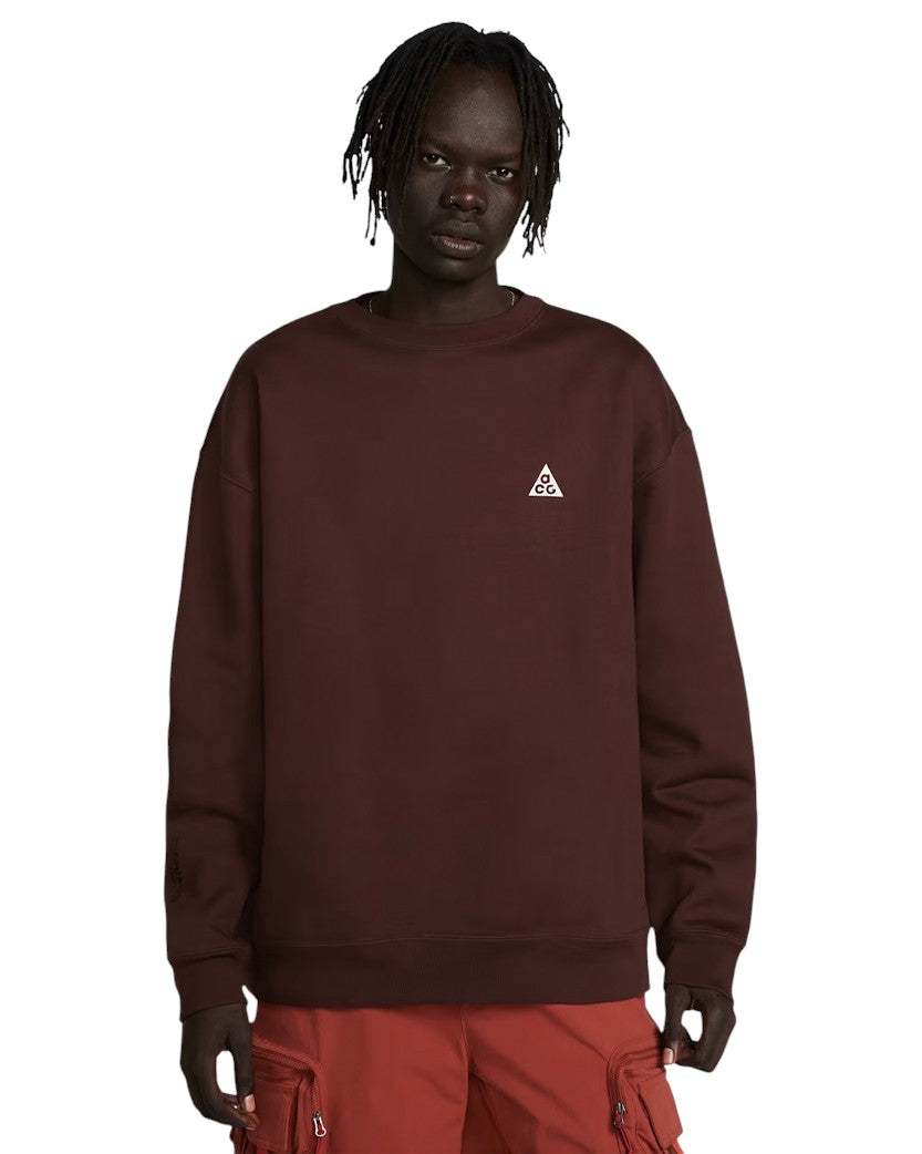 Nike ACG Therma-FIT Fleece Crew Brown