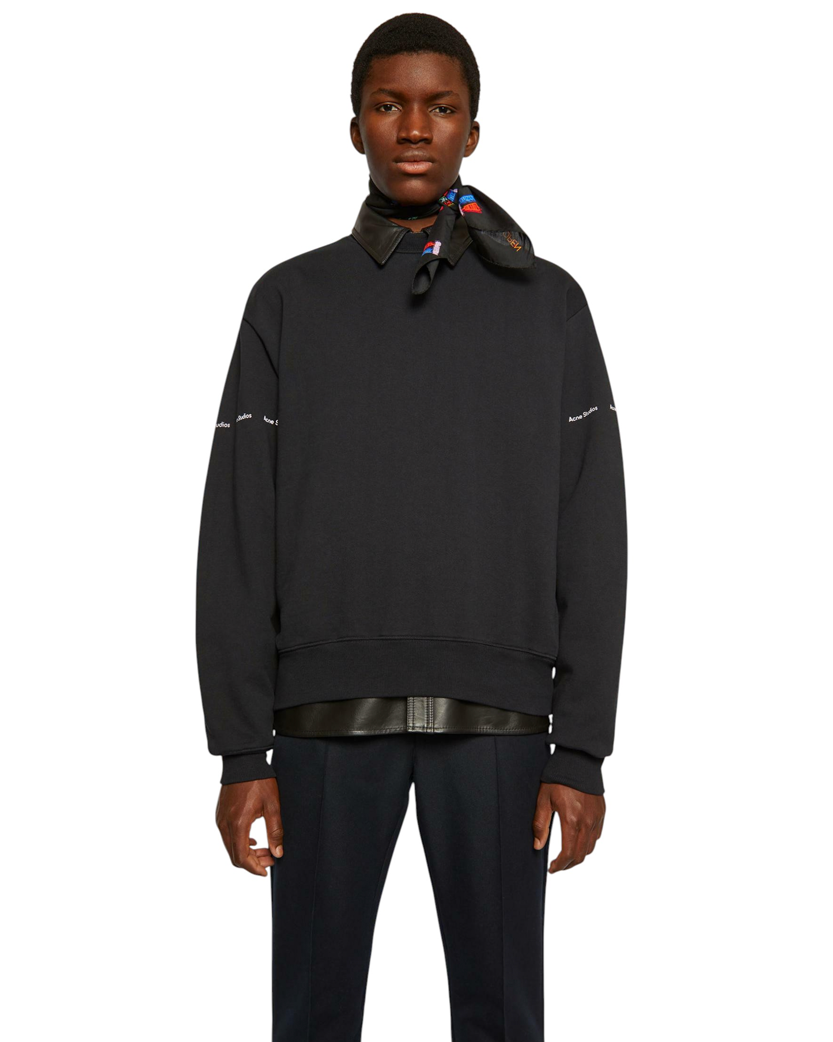 Acne Studios Logo Print Sweatshirt Black