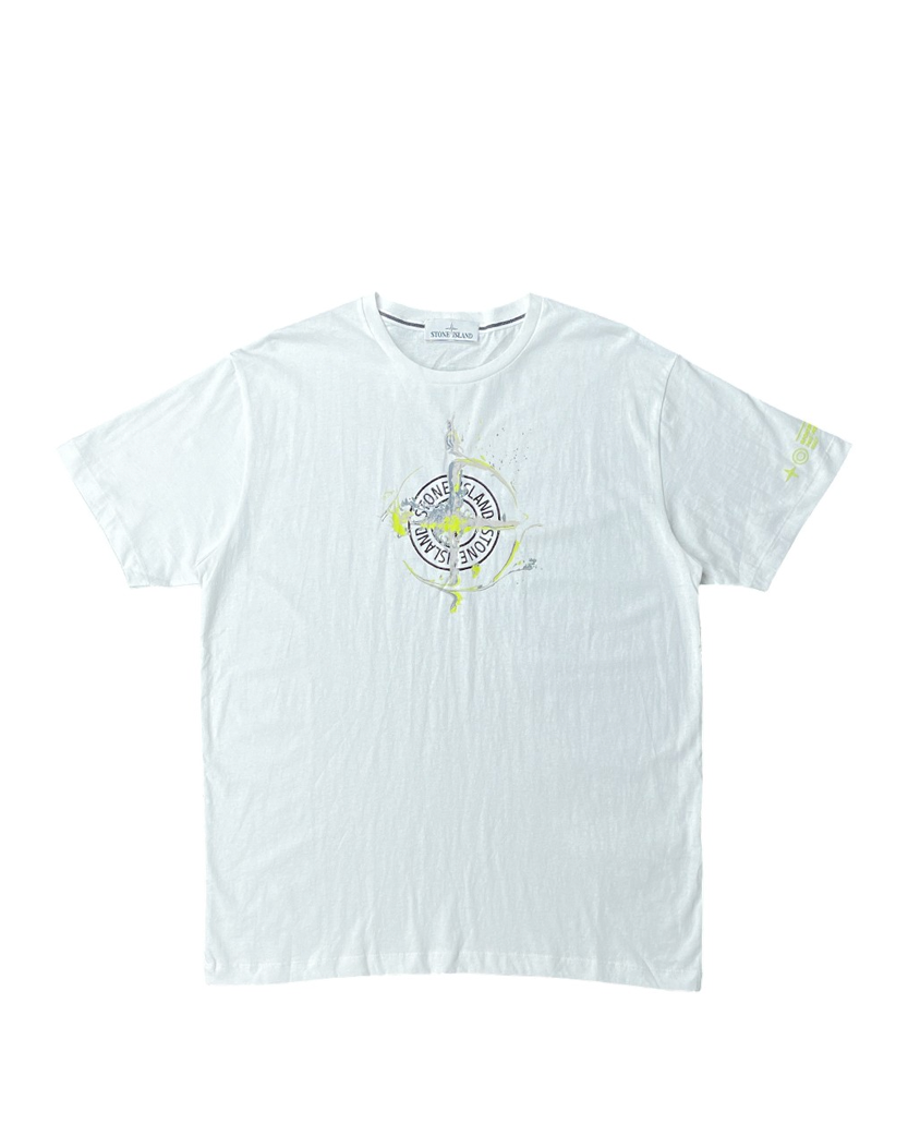 Marble One Print T-Shirt White SI0115-WT