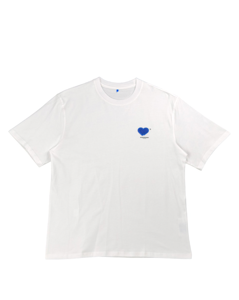 Ader Error Twin Heart Small Logo T-Shirt White