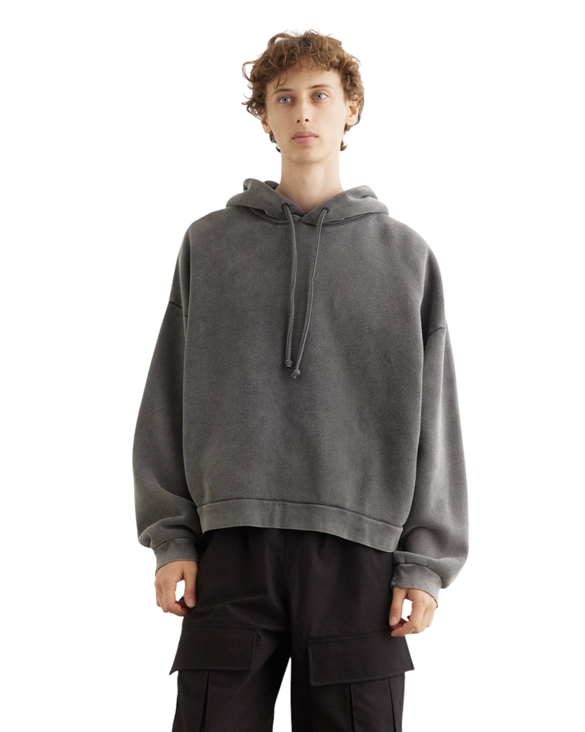 Acne Studios Relaxed Hooded Sweatshirt Faded Black