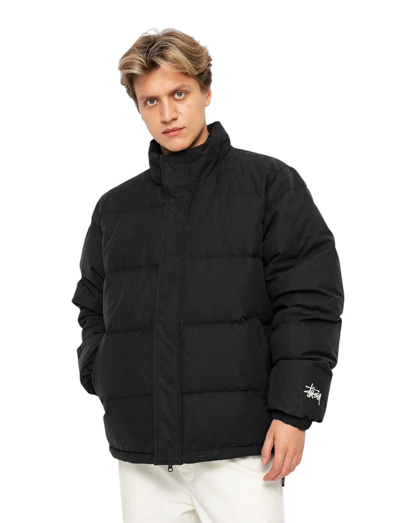 STUSSY RIPSTOP DOWN PUFFER JACKET BLACK