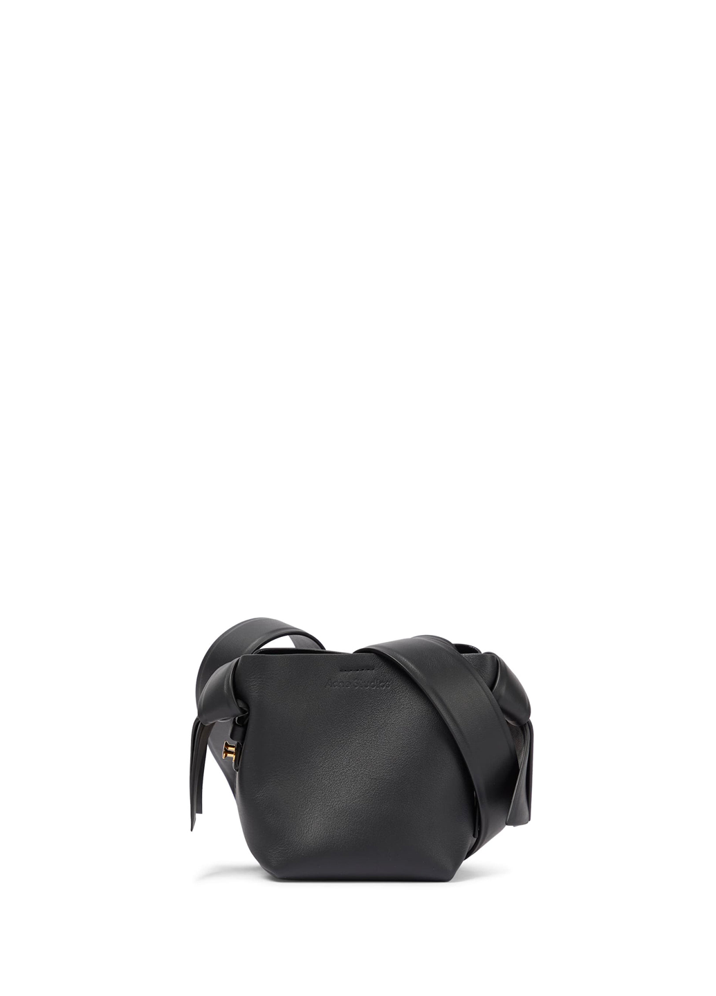 Acne Studios Musubi Micro leather shoulder bag Black