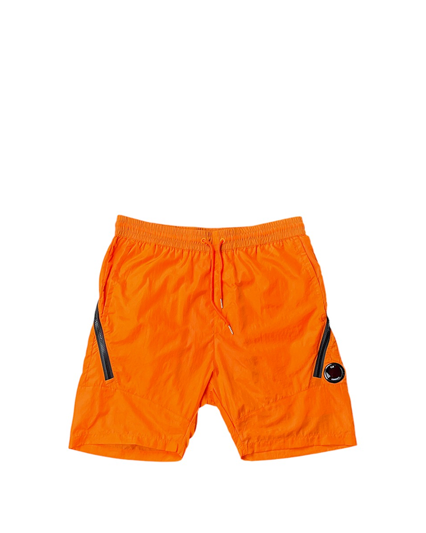 C.P. COMPANY Chrome Lens Pocket Shorts Orange