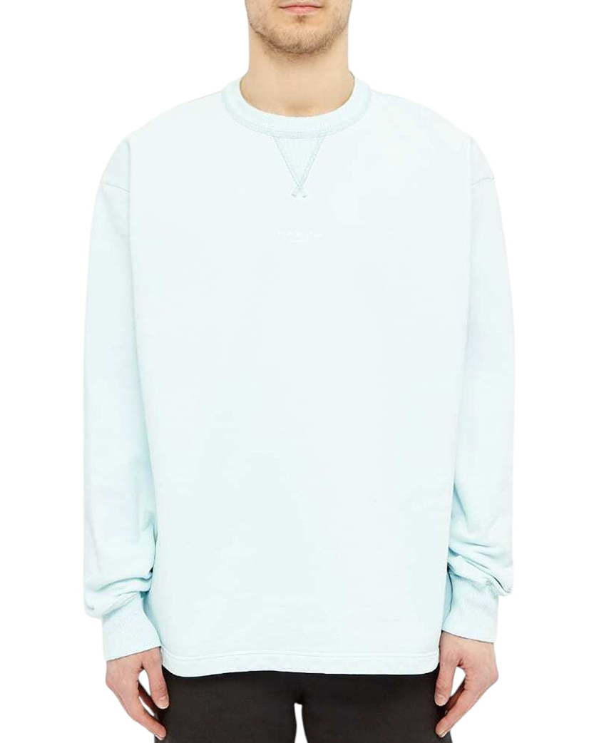 Acne Studios Reverse Fin Stamp Logo Sweatshirt Blue