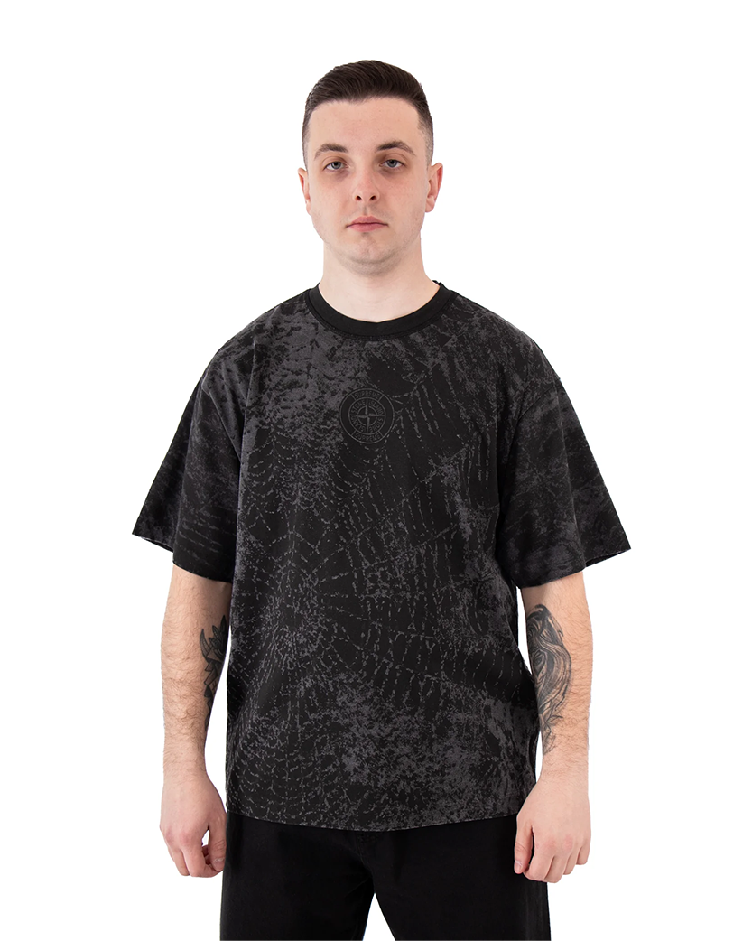 Stone Island x Supreme Garment Dyed T-Shirt Black SI0297-BK