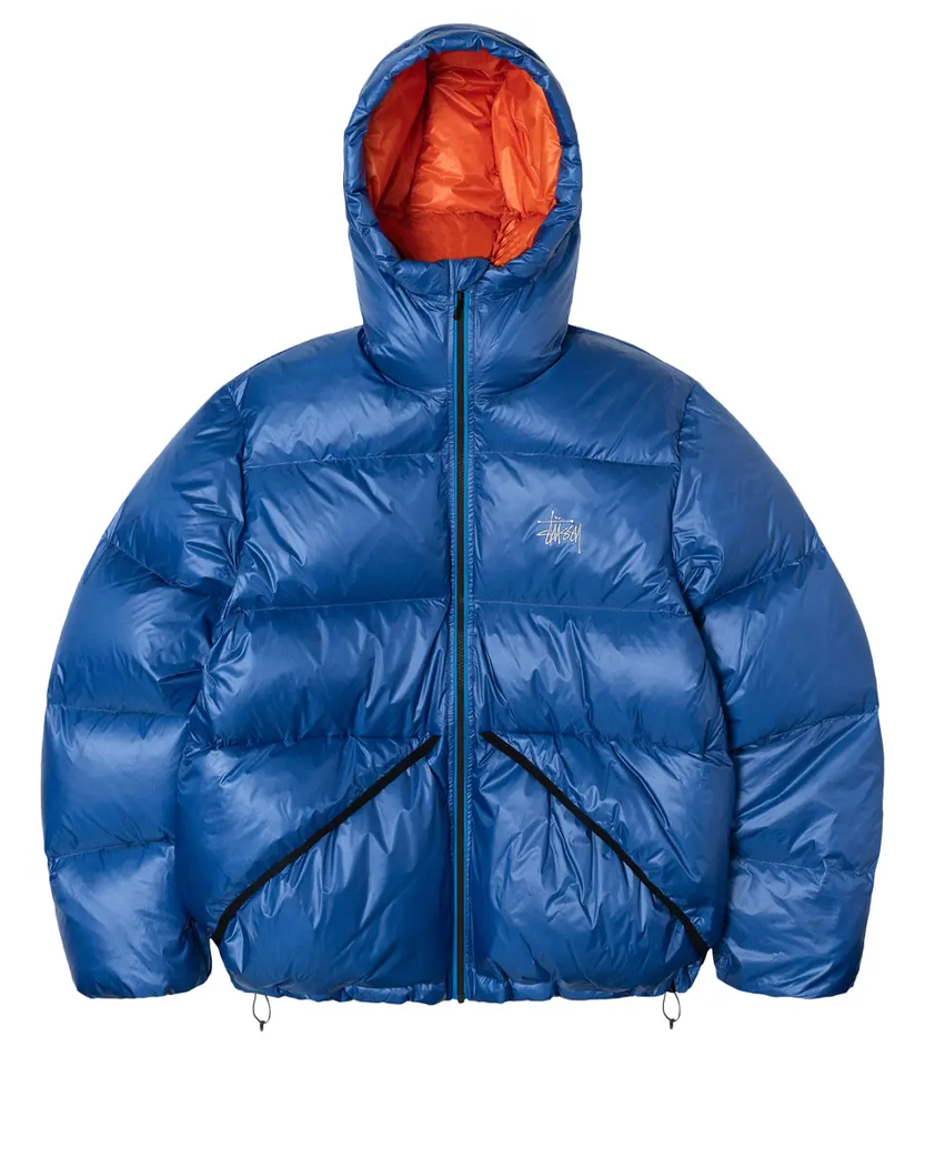 STUSSY Micro Ripstop Down Parka Royal Blue