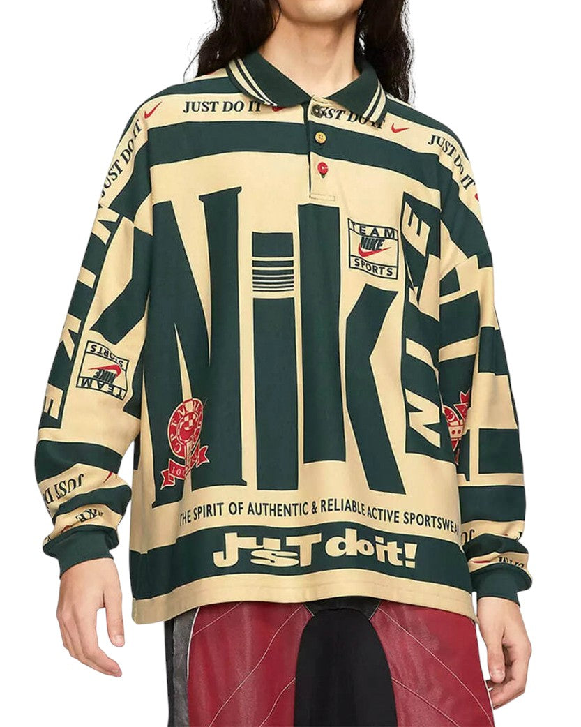 Nike x Cactus Plant Flea Market Go Flea Long-Sleeved Polo Logo Khaki