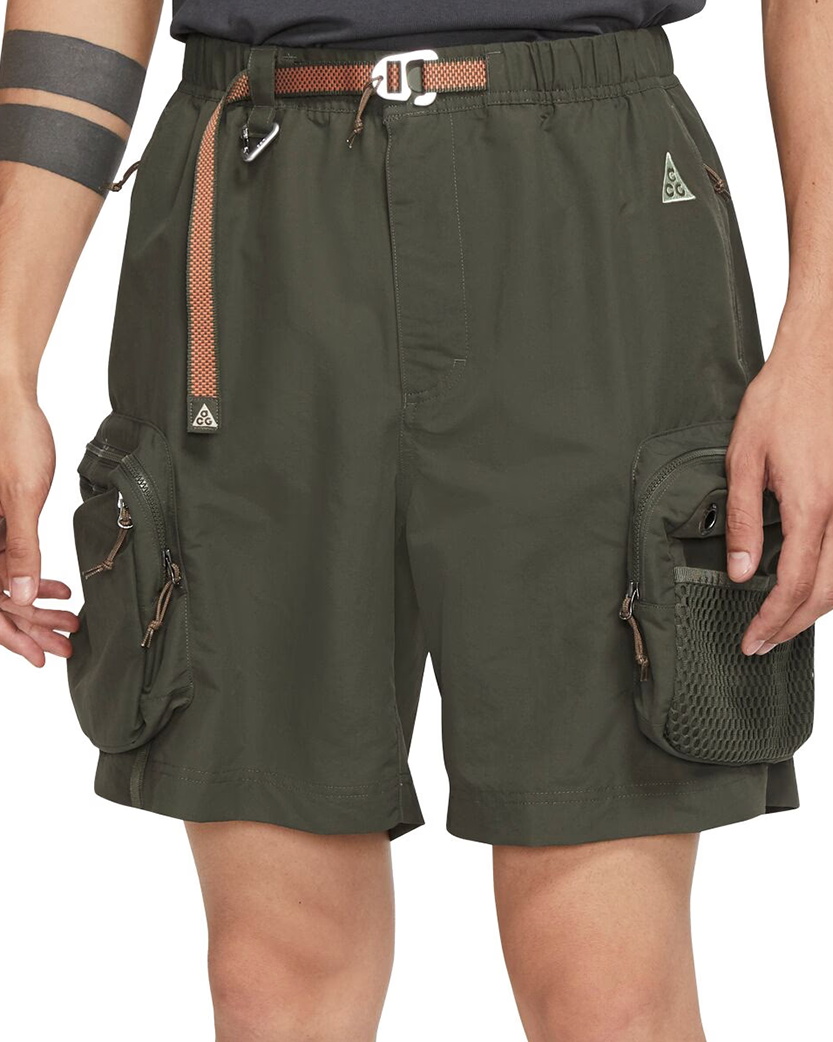 Nike ACG Snowgrass Cargo Shorts Olive