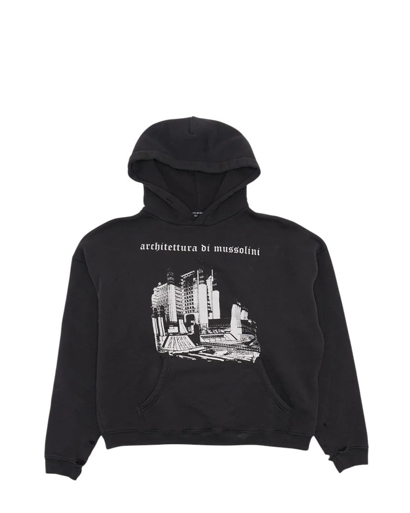 Enfants Riches Deprimes Architectura di Mussolini Hoodie Faded Black