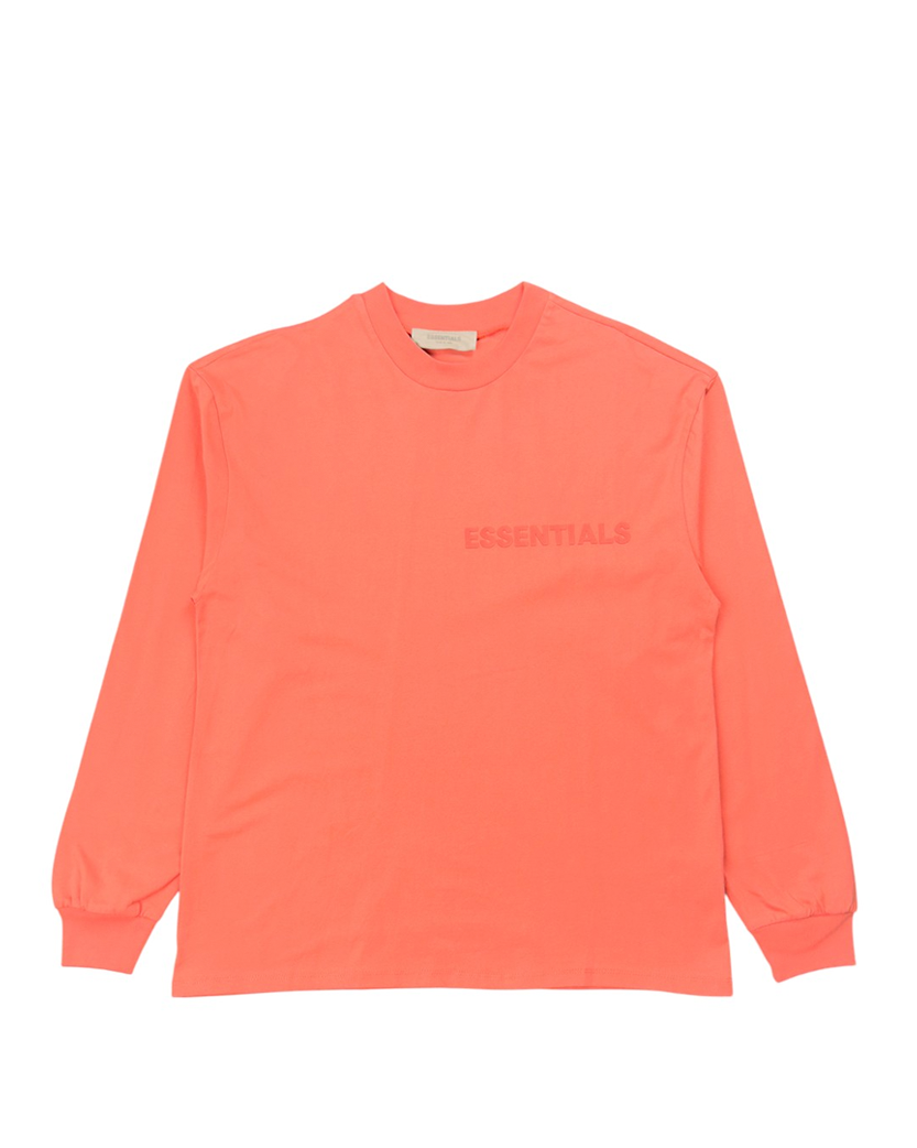 Fear Of God Essentials Cotton Jersey Long Sleeve Coral