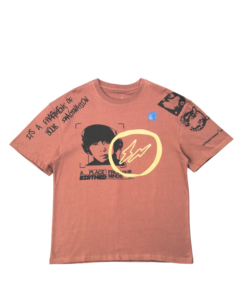 Travis Scott Cactus Jack For Fragment Hiroshi Tee Brown Pepper