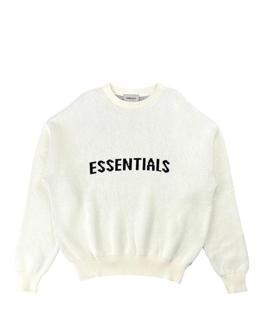 Fear Of God Essentials Knit Sweater White