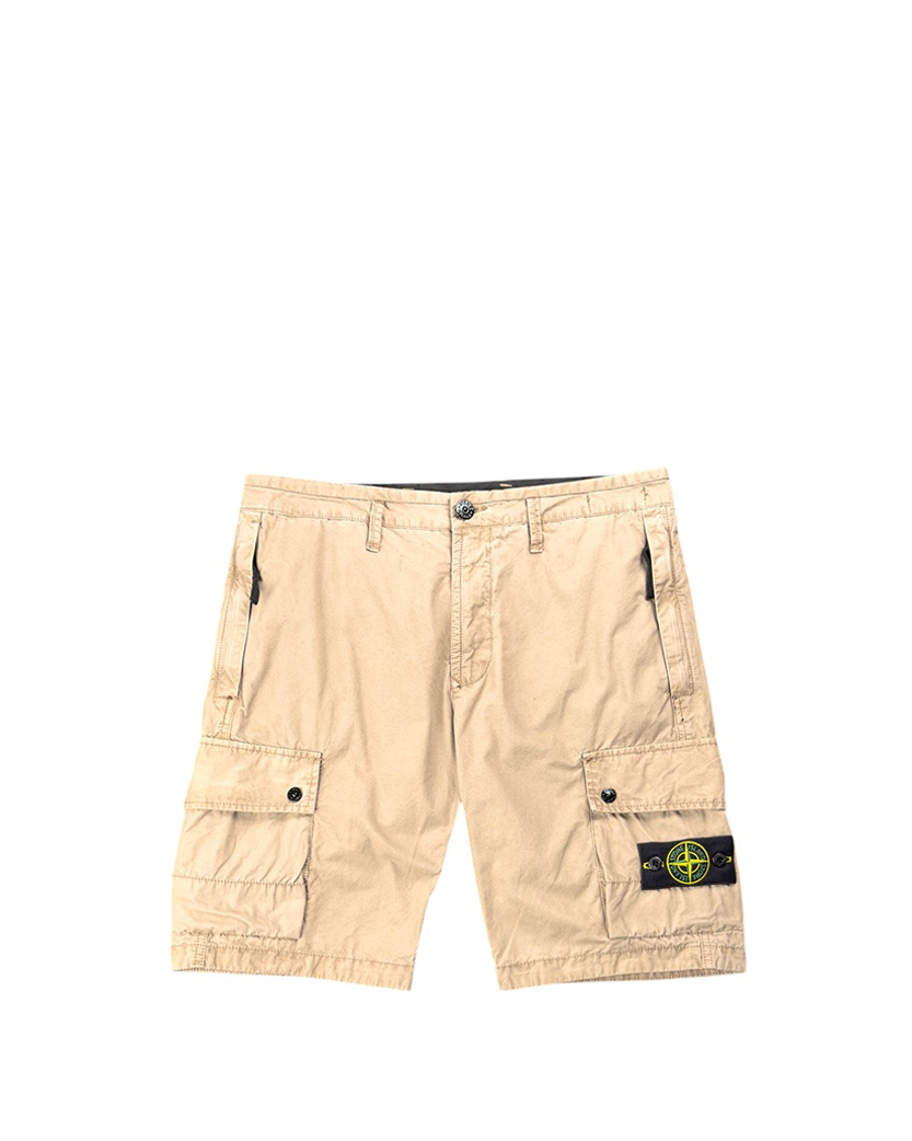 L11WA Brushed Cotton Canvas Bermuda Shorts Sand SI0152-SD