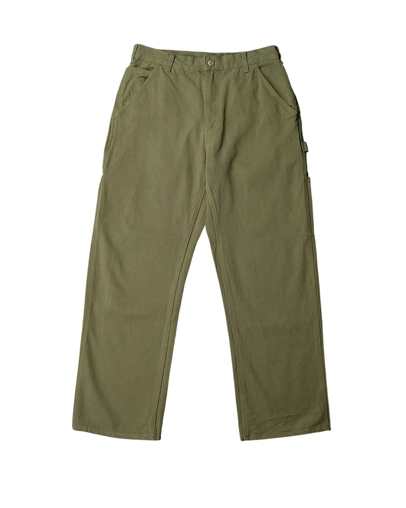 Carhartt WIP B11 Washed Duck Work Dungaree Moss