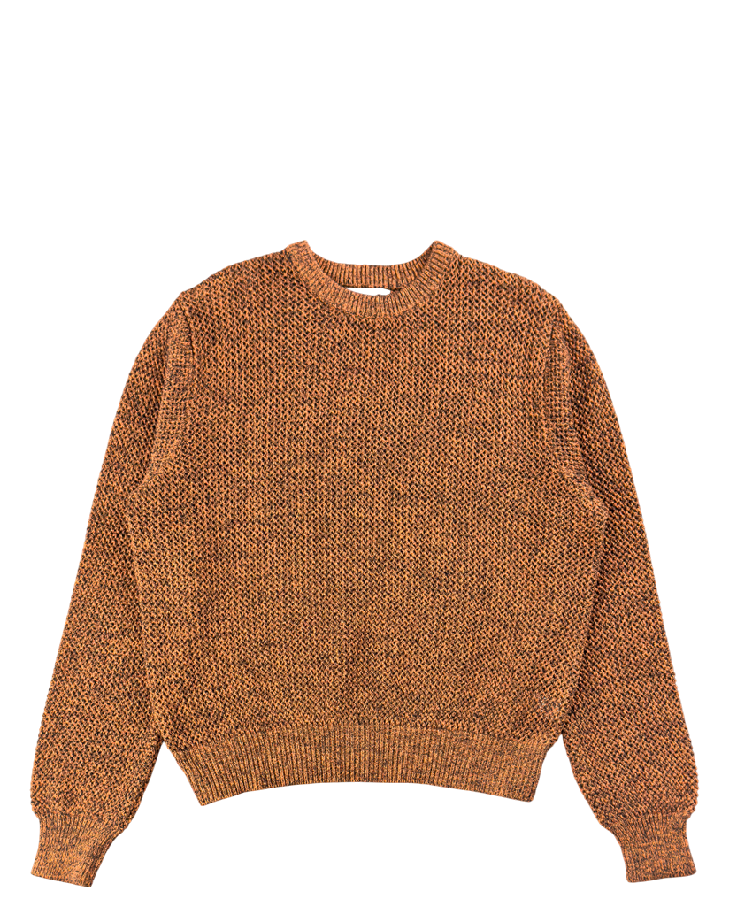 STUSSY 2 Tone Loose Gauge Sweater Brown