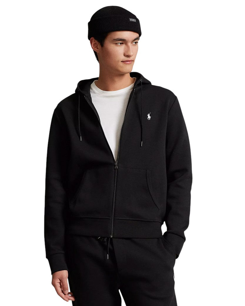 POLO RALPH LAUREN DOUBLE KNIT TECH FLEECE ZIP HOODY Black