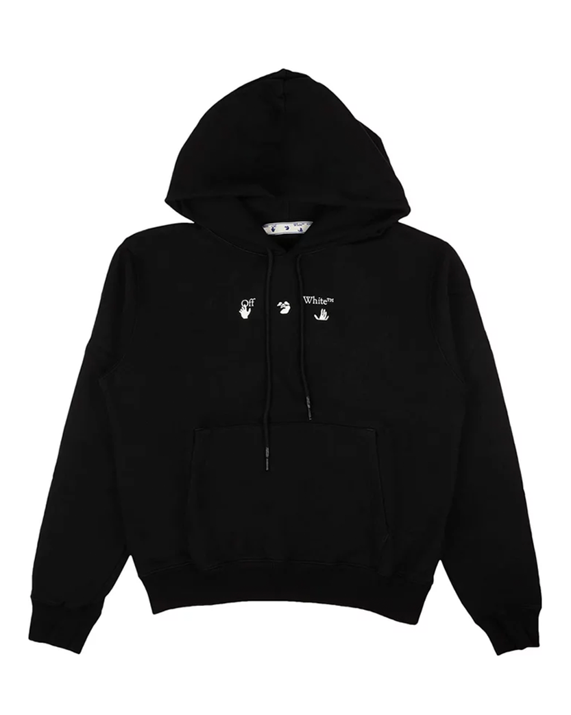 Off-White Marker Slim Hoodie Black