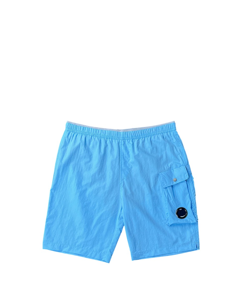 C.P. COMPANY Flatt Nylon Lens Swim Shorts Light Blue
