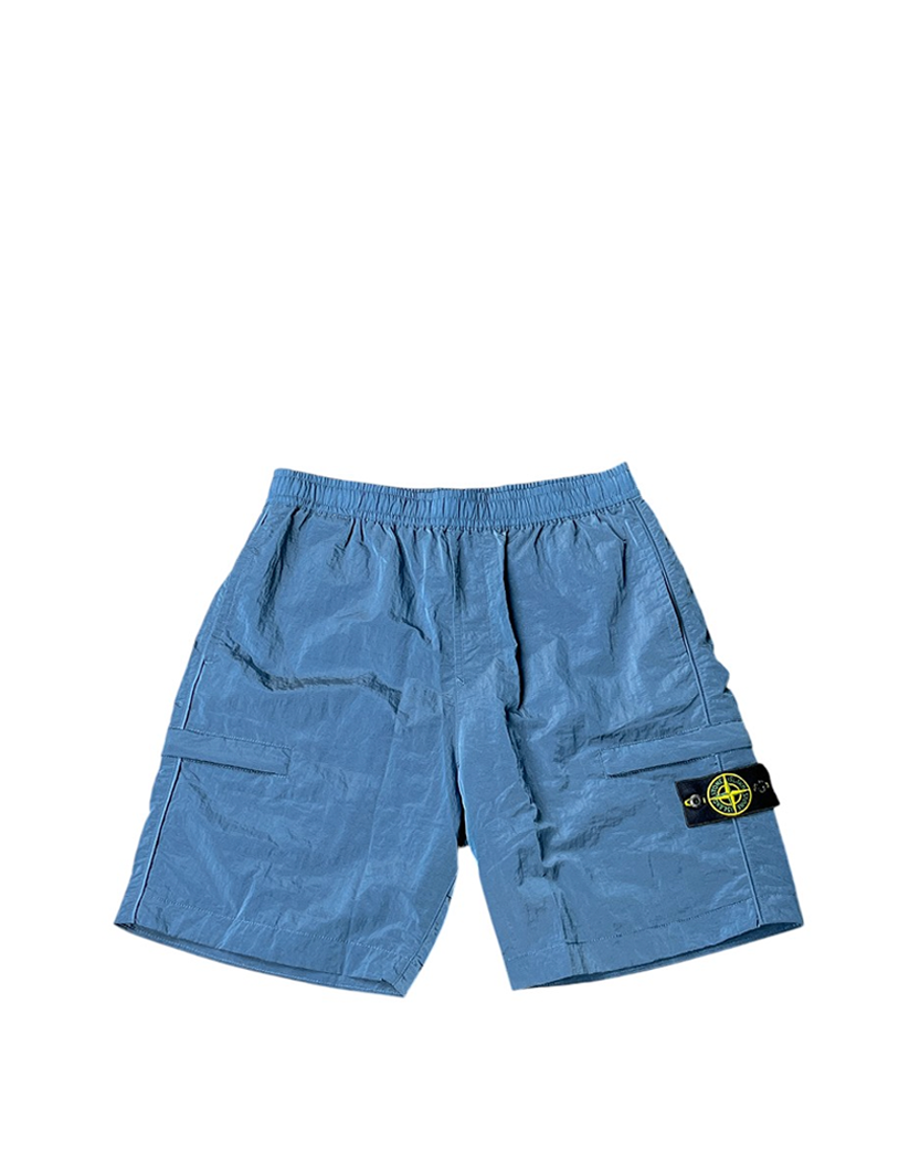 L1721 Nylon Metal Econyl Bermuda Shorts Blue SI0153-BL