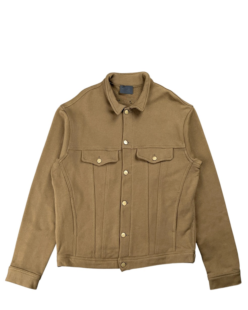 Fear Of God Fleece Trucker Jacket Dark Brown