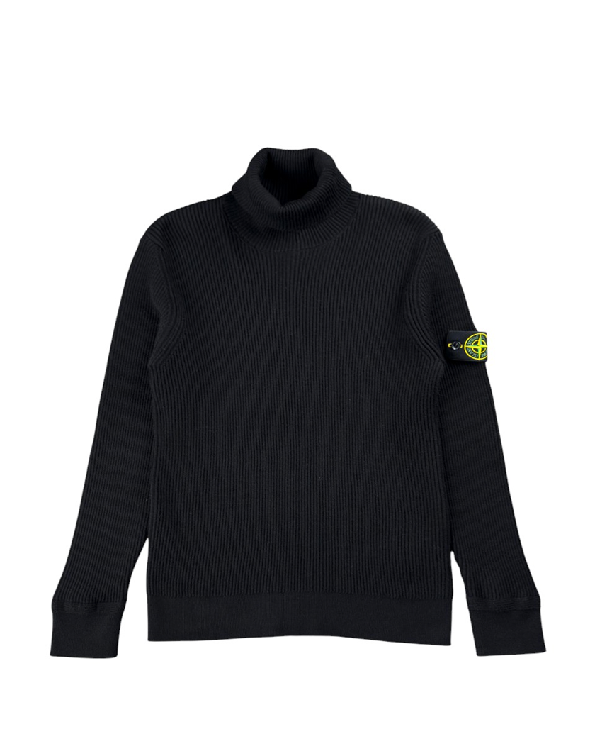 552C2 Turtle Neck Knit Sweater Black SI0181-BK