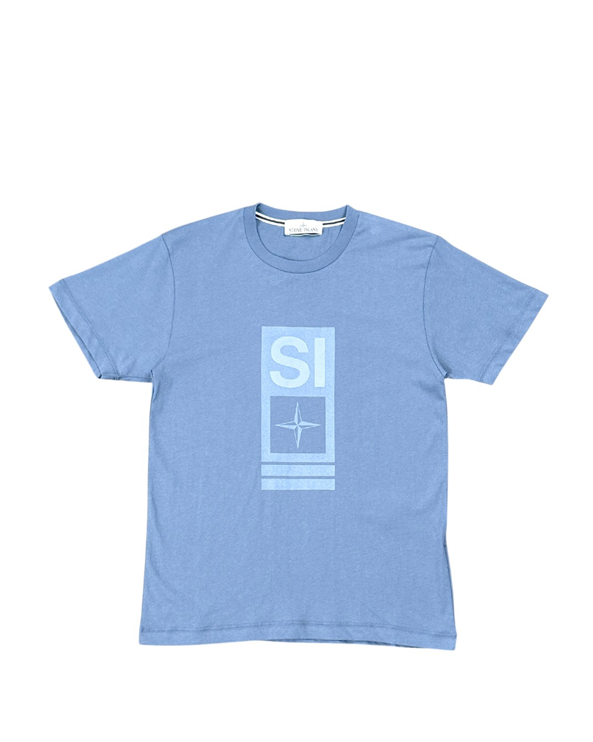 2NS92 Abbreviation One Print T-Shirt Avio Blue SI0162-ABL