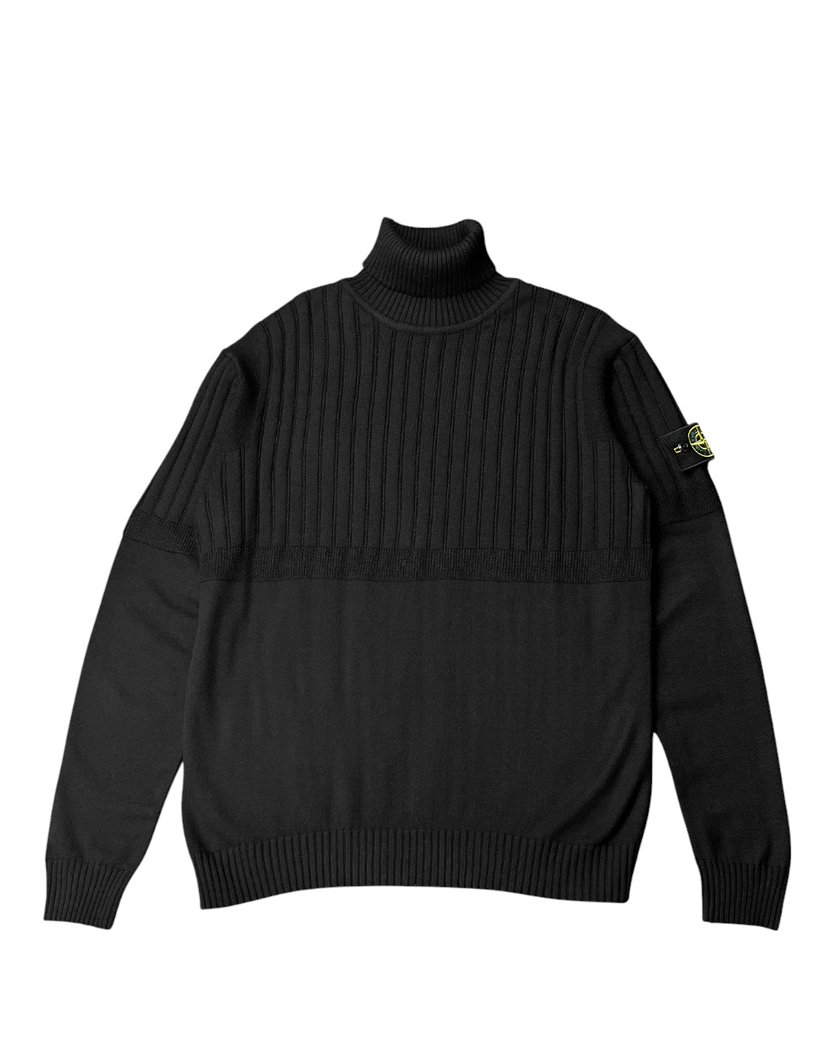 510B6 High Neck Sweater Black SI0110-BK