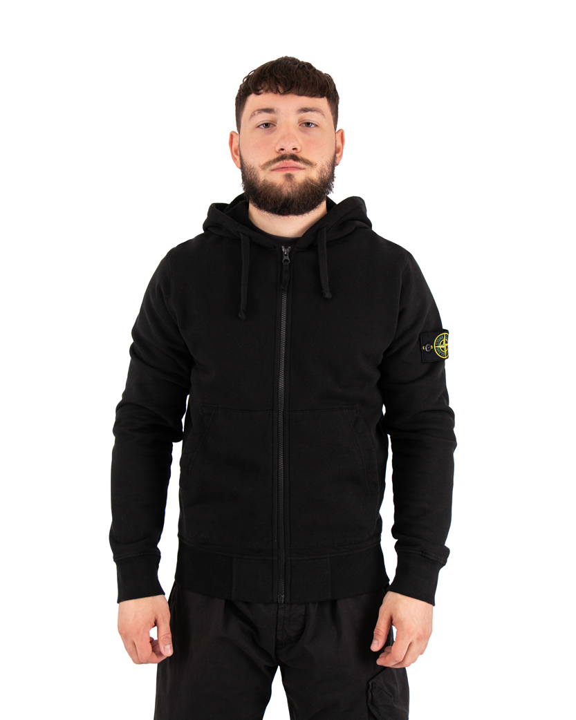 64251 Classic Zip Hooded Sweatshirt Black SI0142-BK