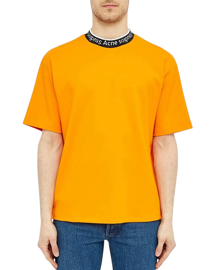 Acne Studios Extorr Logo T-Shirt Orange